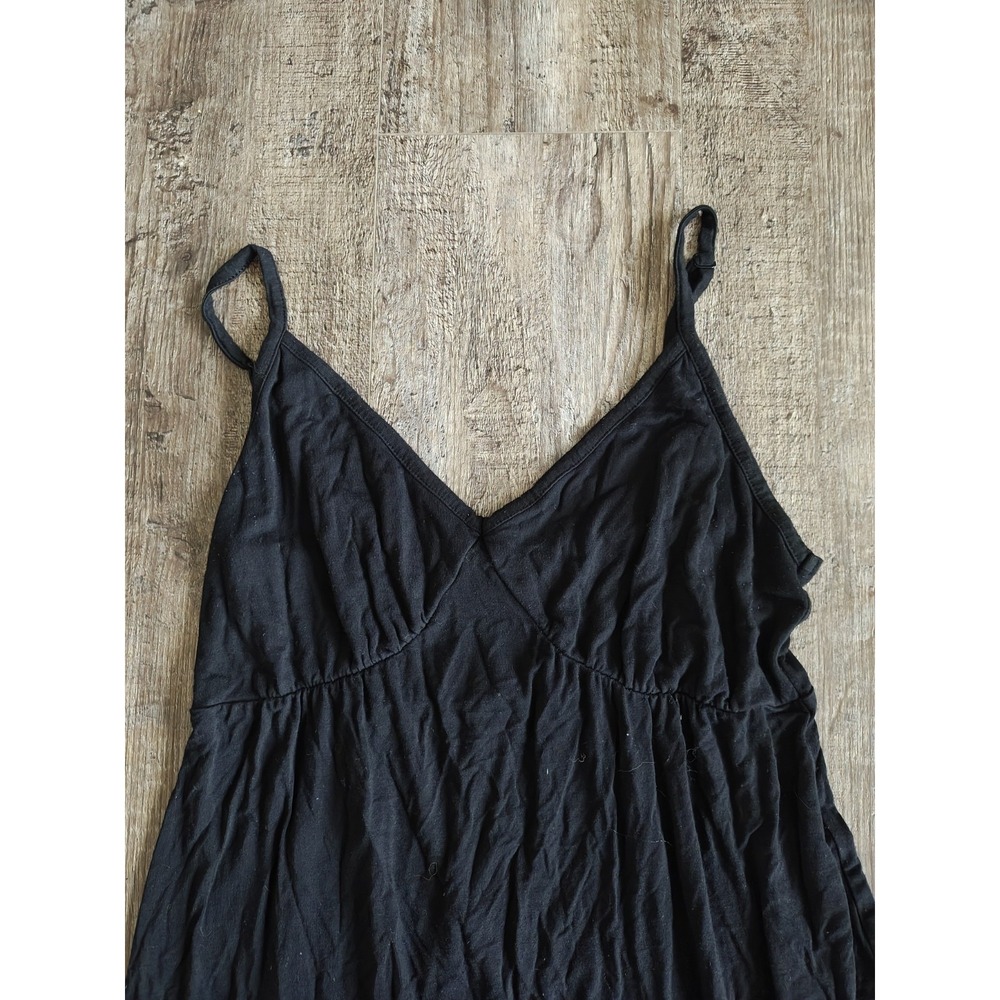 Women's Black Strappy Maxi Dress Fall Winter Women's Size Medium Old Navy